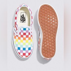 Vans Multicolor Checkerboard Unisex Classic Slip-On